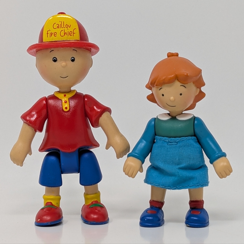 Caillou Treehouse Figures Firefighter Fireman Sister Rosie